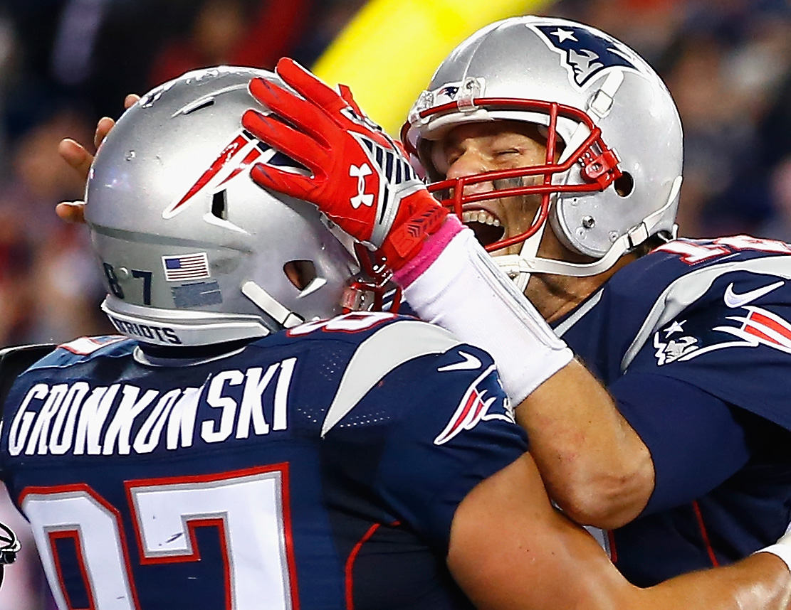 Tom Brady and Rob Gronkowski