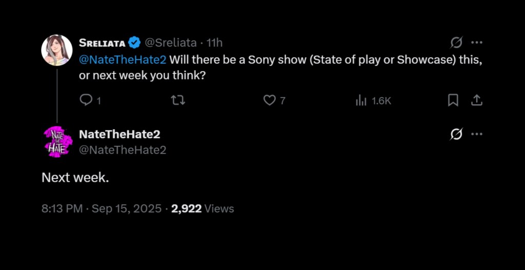 September PlayStation State of Play Leak