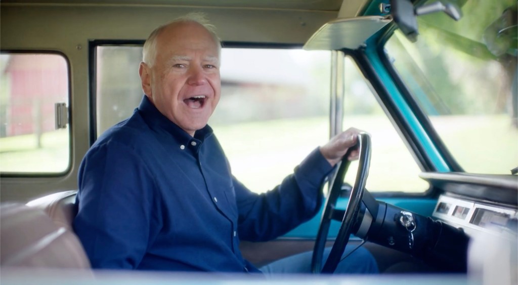 Governor Tim Walz announcing his reelection campaign.