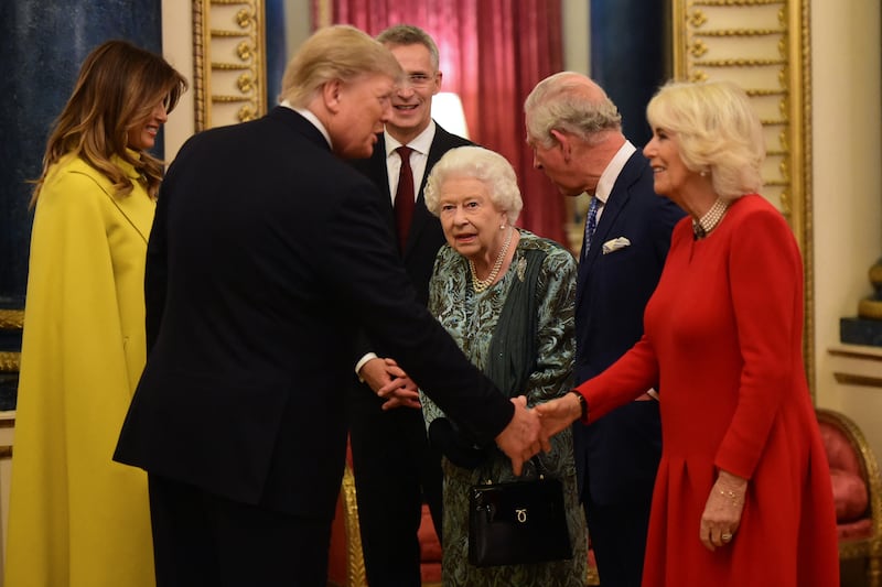 Camilla, then Duchess of Cornwall, met Trump on December 3, 2019