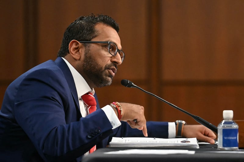 FBI Director Kash Patel ended up in a screaming match with Senator Cory Booker as he testified before the Senate Judiciary Committee on September 16, 2025.