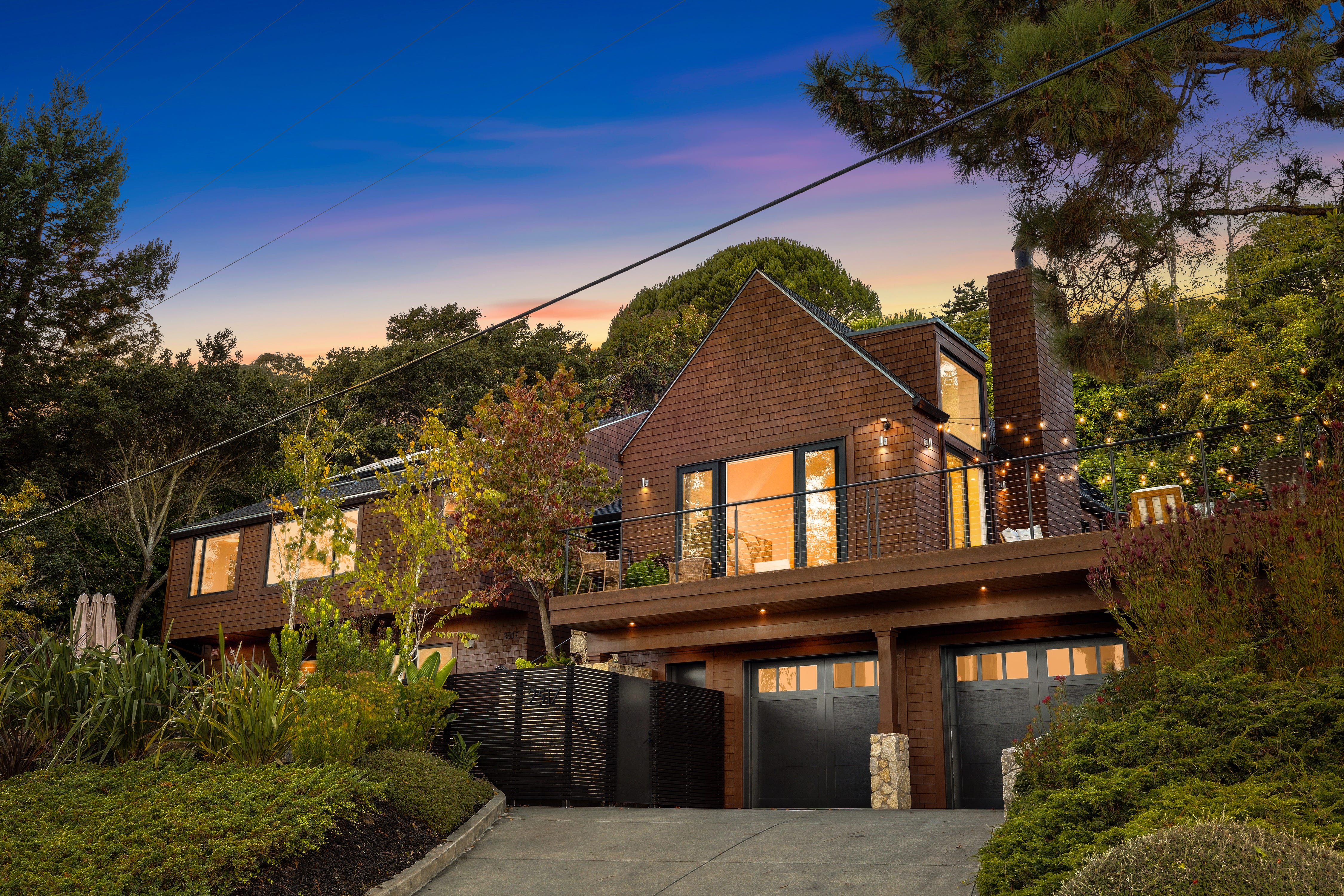 The exterior of a home in California.