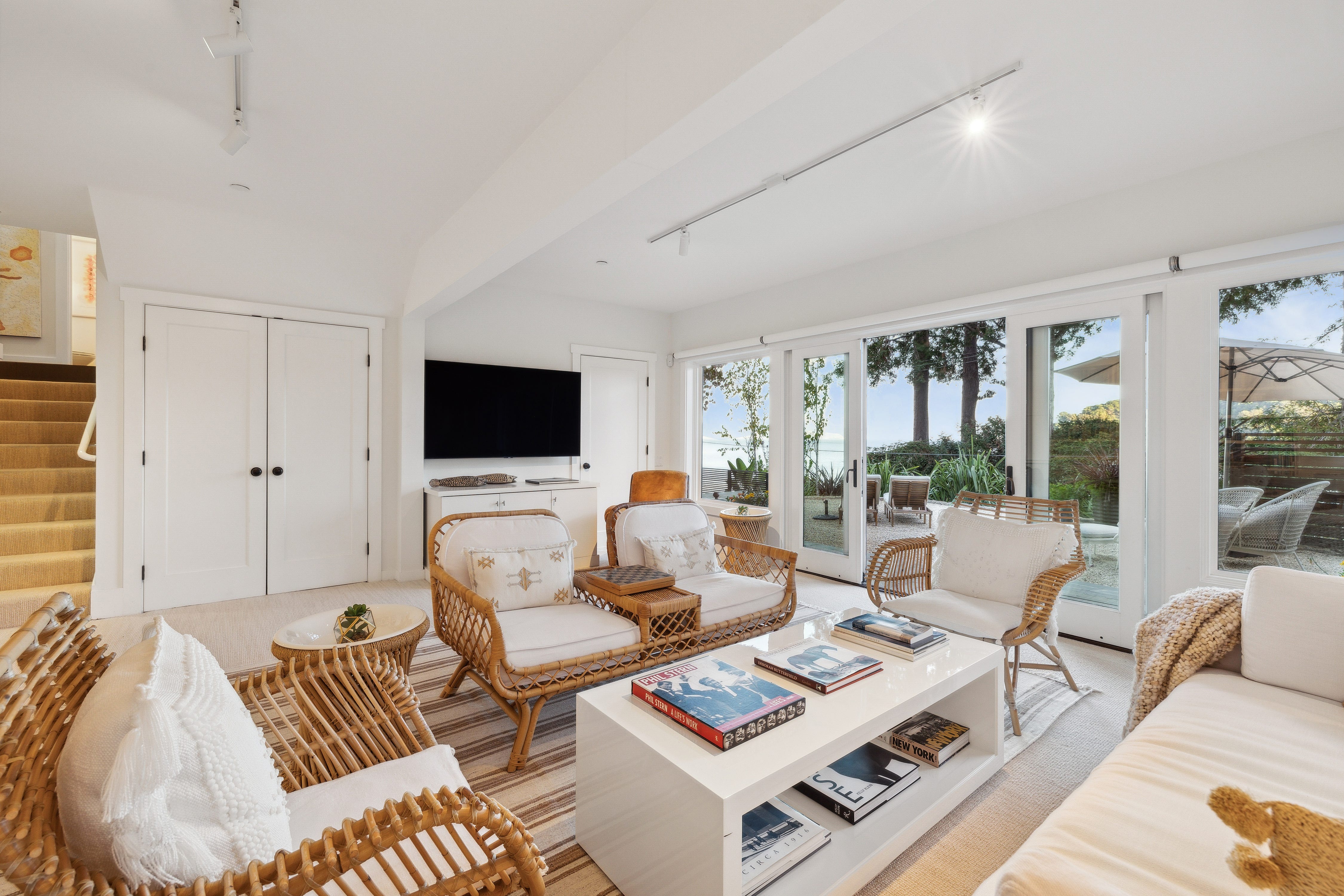 The coastal interior of a home in California.