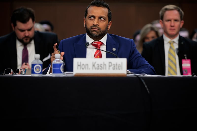 FBI Director Kash Patel appears to testify before the Senate Judiciary Committee in the Hart Senate Office Building on September 16, 2025 as he takes heat over the handling of Epstein documents and the Charlie Kirk shooting investigation.