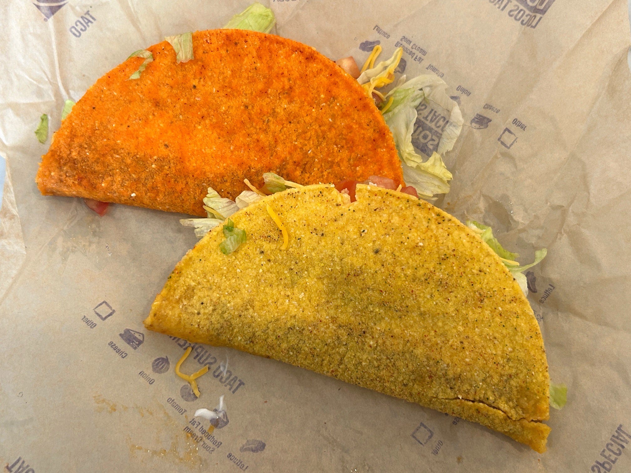 Taco Bell's Cool Ranch and Nacho Cheese Doritos Locos Tacos
