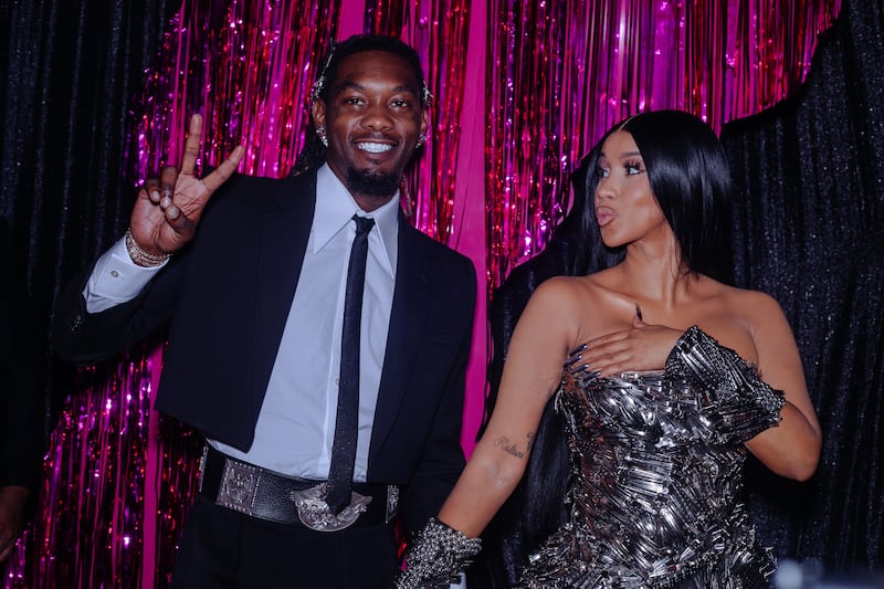 Offset and Cardi B attend the 2023 MTV Video Music Awards.