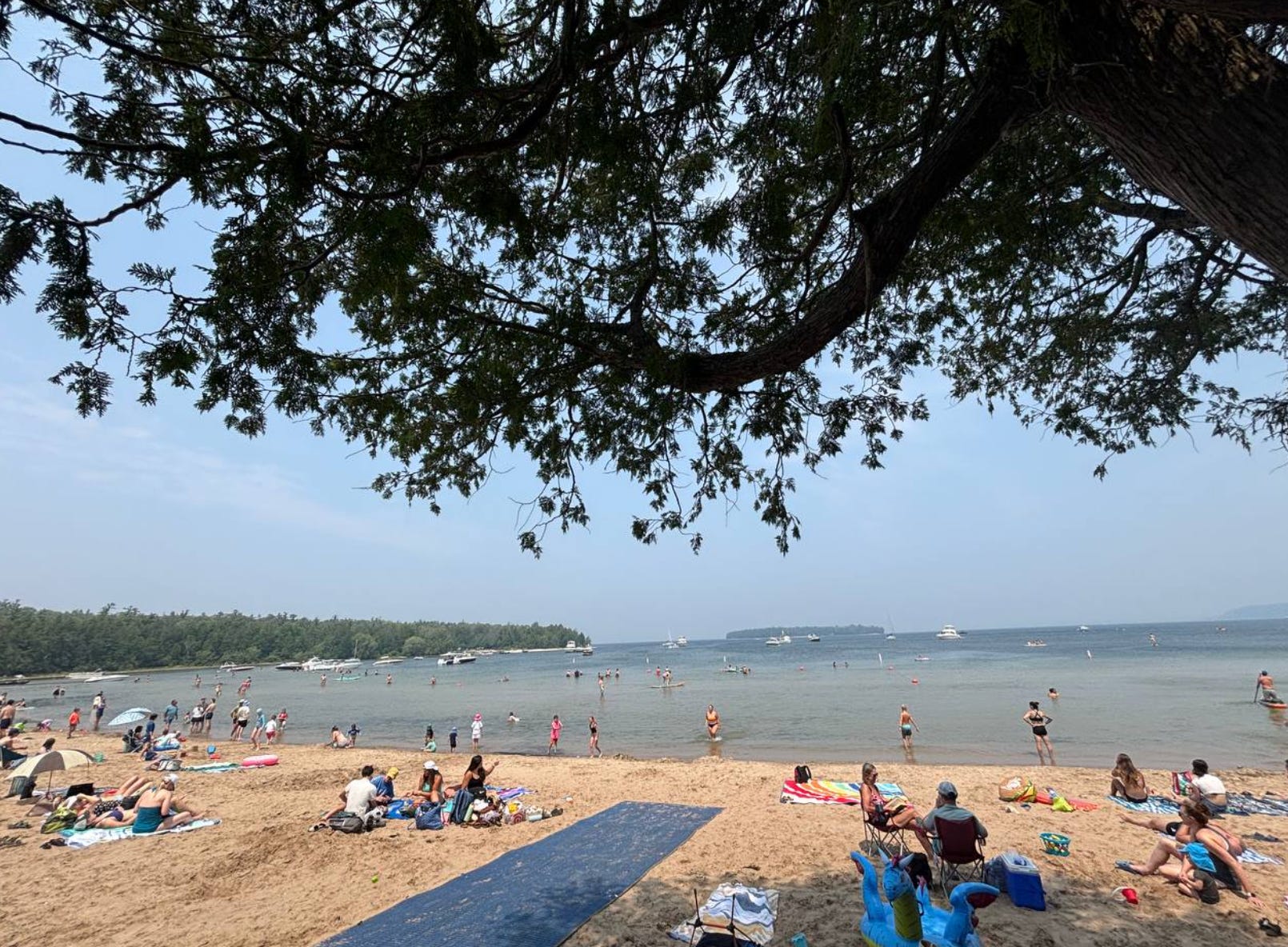 A beach in Wisconsin.