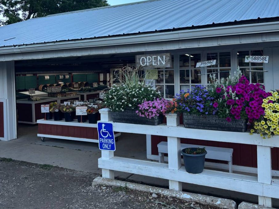 A farmer's market in Wisconsin.