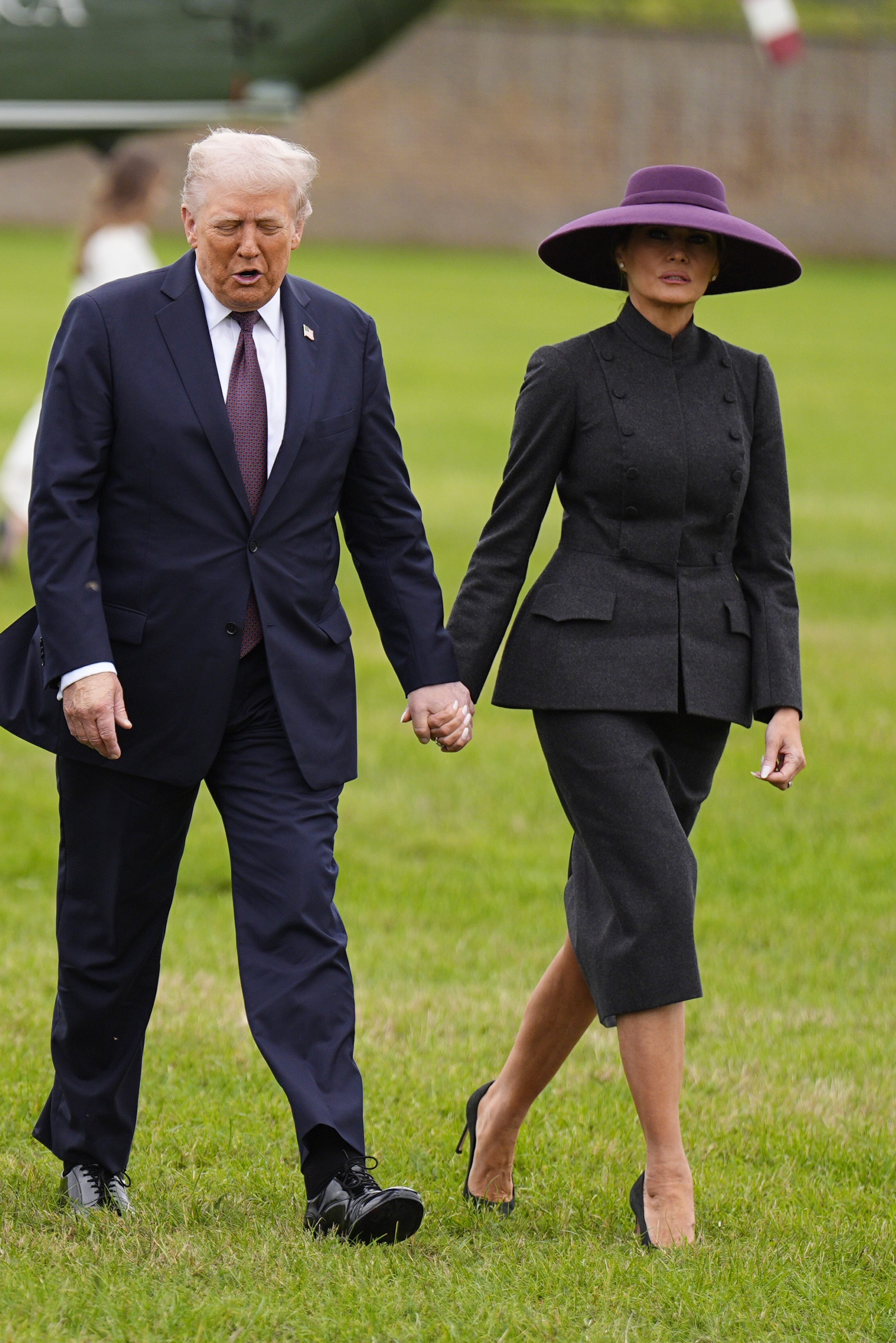 Donald and Melania Trump in Windsor, England.