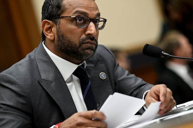FBI Director Kash Patel holds his notes as he testifies before a House Judiciary Committee hearing on Capitol Hill in Washington, D.C., U.S., September 17, 2025. REUTERS/Annabelle Gordon