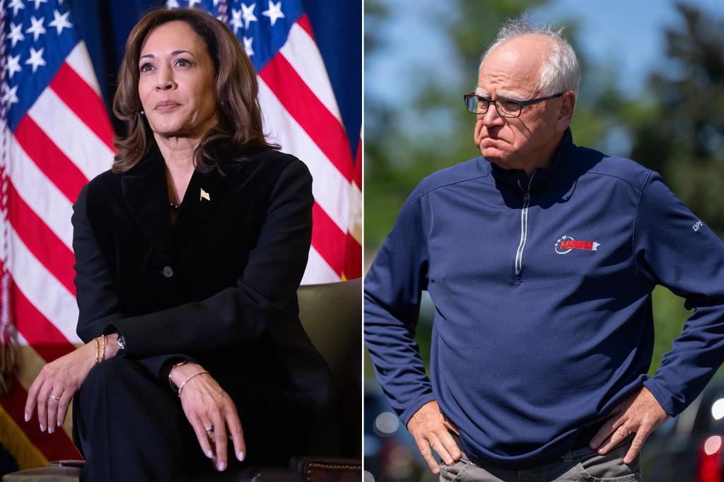 Kamala Harris reveals her ‘first choice’ for running mate wasn’t Tim Walz: book 