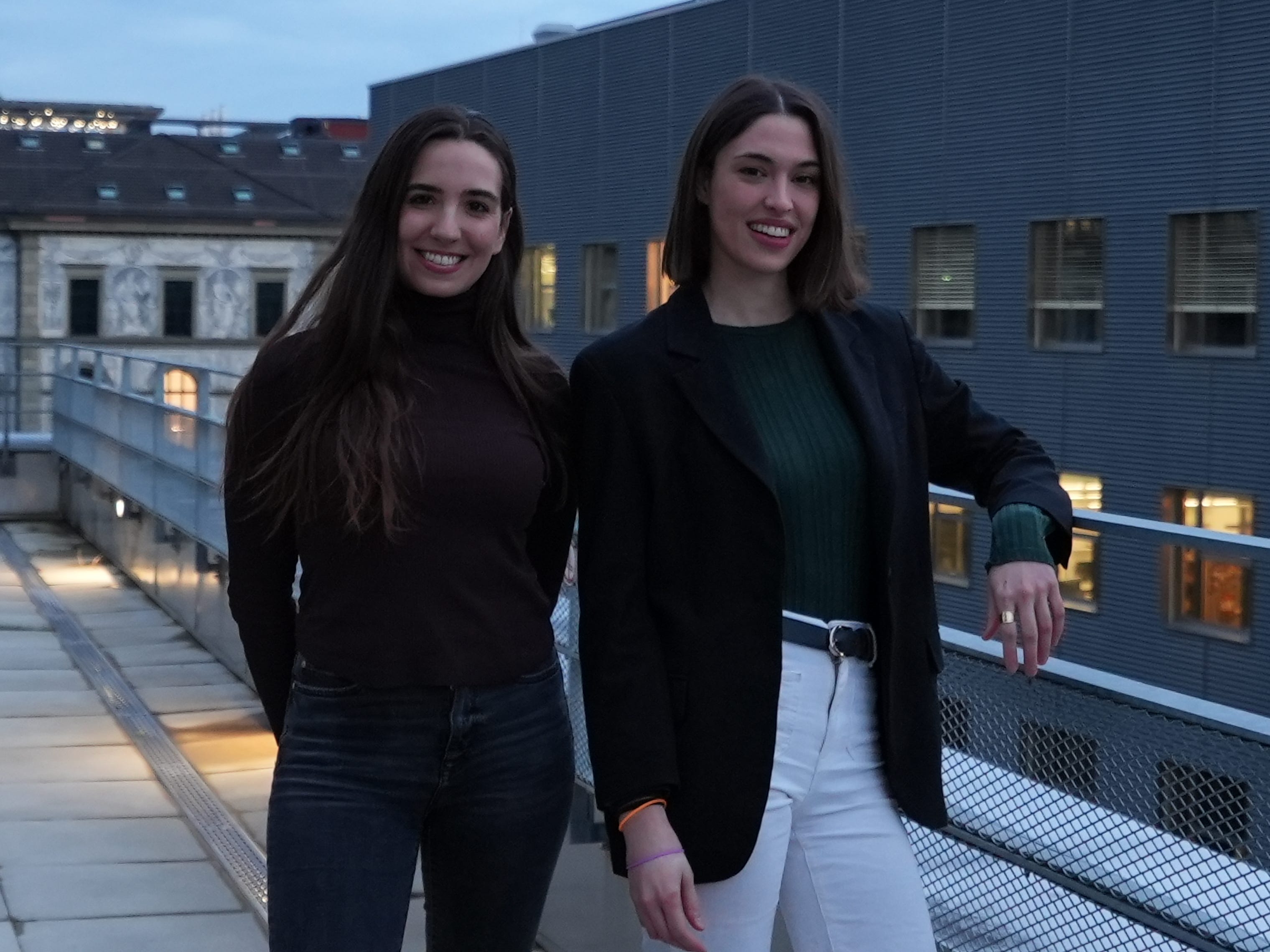 Vibeflow's Elia Saquand and Alessia Paccagnella, standing outside on a balcony.