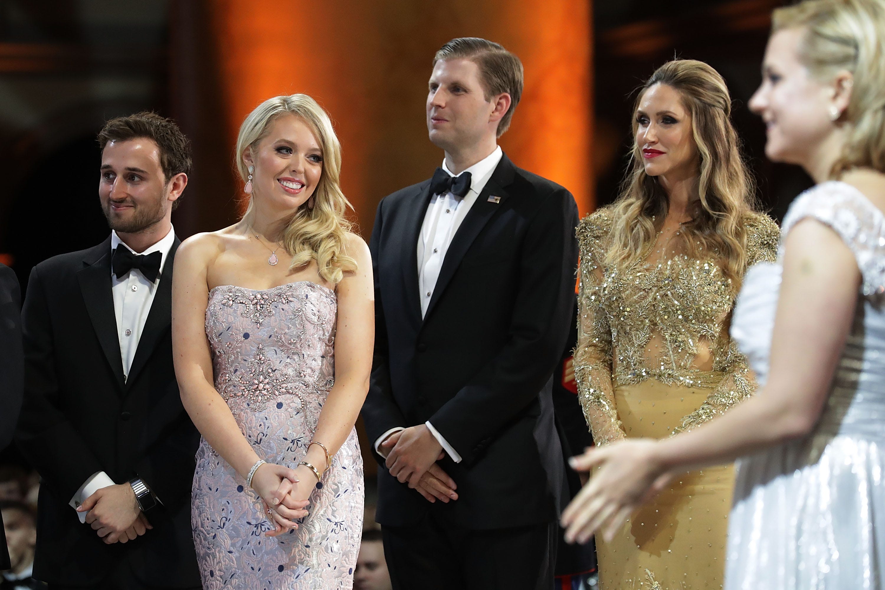Tiffany Trump at the inaugural Armed Services Ball in January 2017.