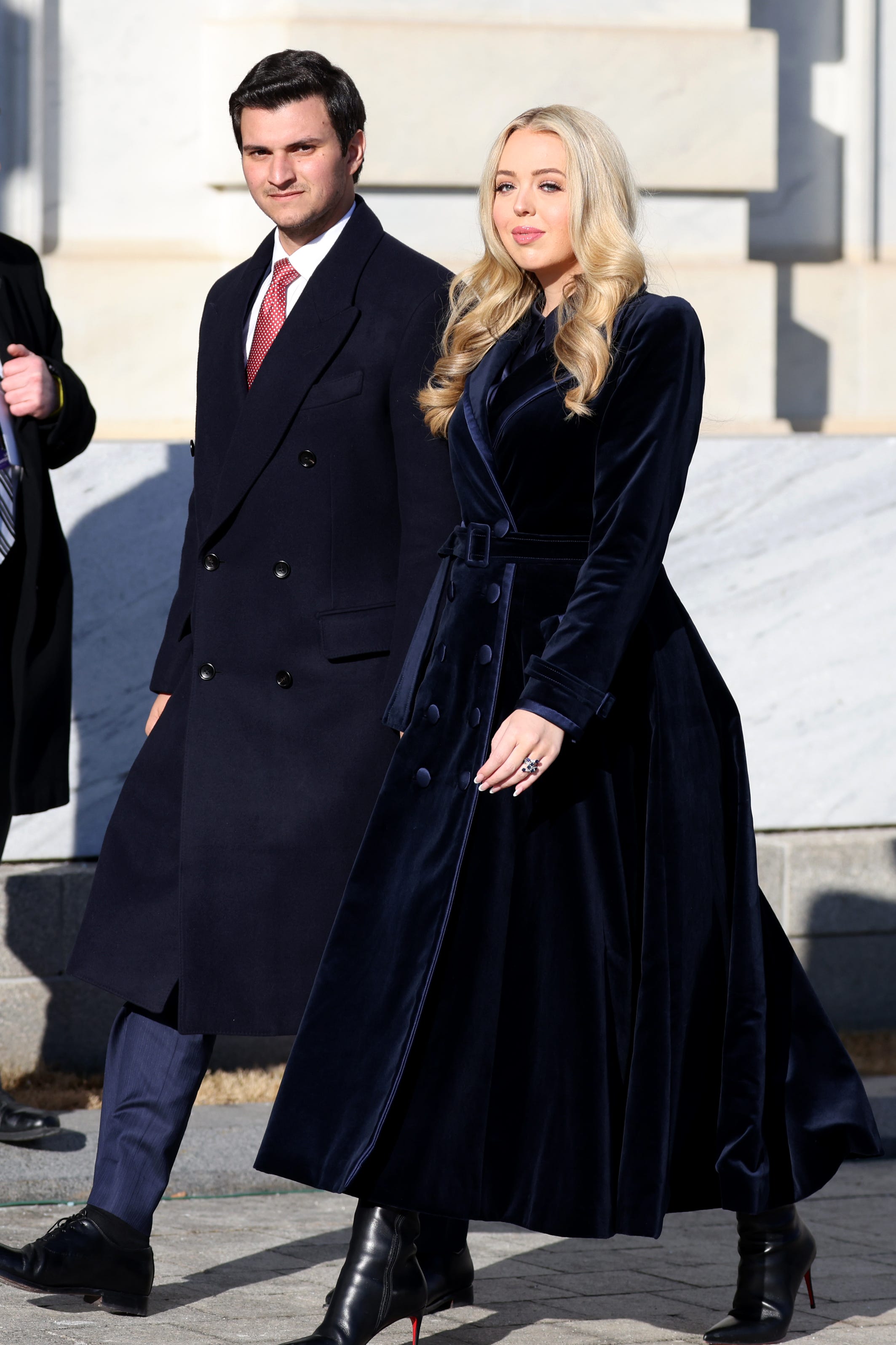 Michael Boulos and Tiffany Trump at the 2025 Inauguration.