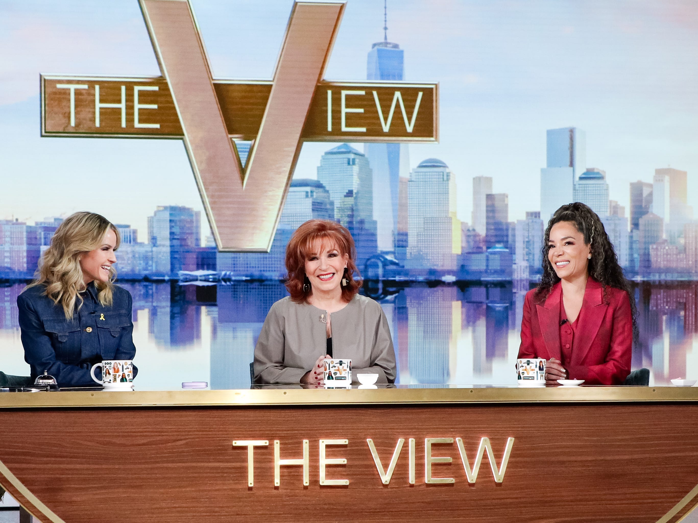 Sara Haines, Joy Behar, Sunny Hostin, and Alyssa Farah Griffin sit at 