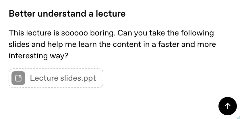 Screenshot of a ChatGPT lab prompt