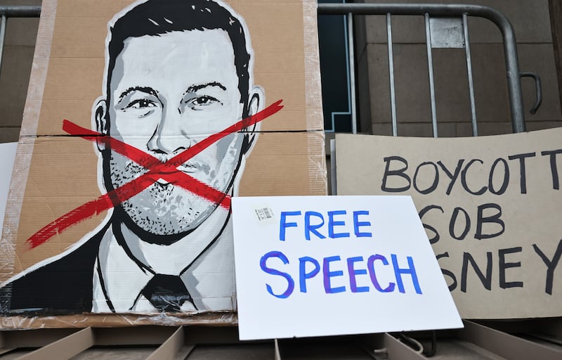 Jimmy Kimmel protest signs