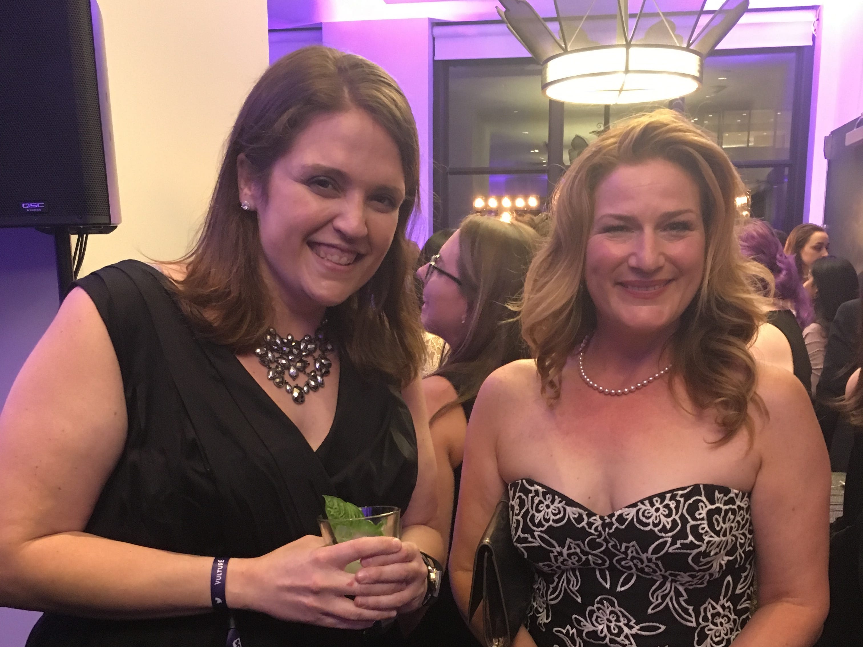 The author with Ana Gasteyer when attending the White House Correspondents' Dinner party.