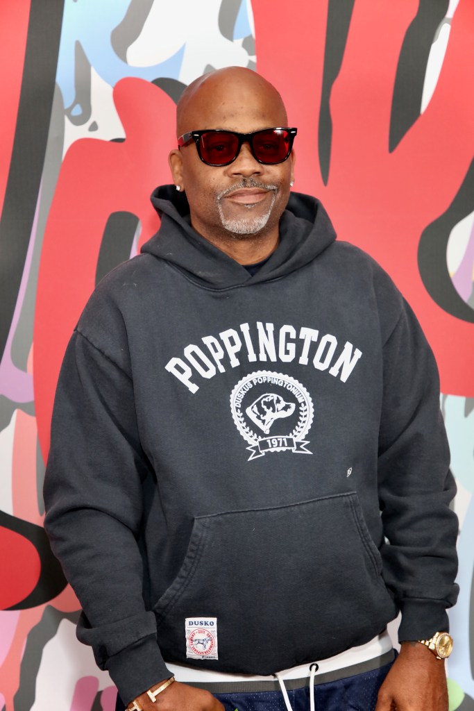 Damon Dash at an art show.