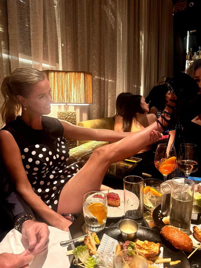 Nicky Hilton celebrates the end of NYFW.