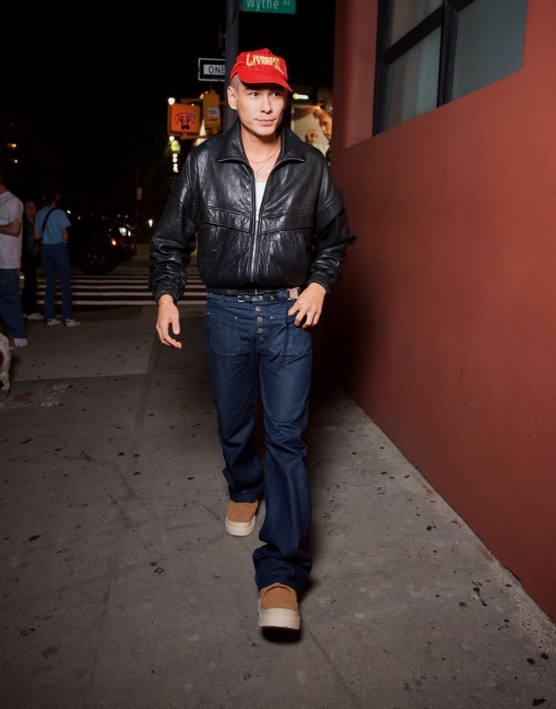 Evan Mock attends at party for official start of UGG Season. 
