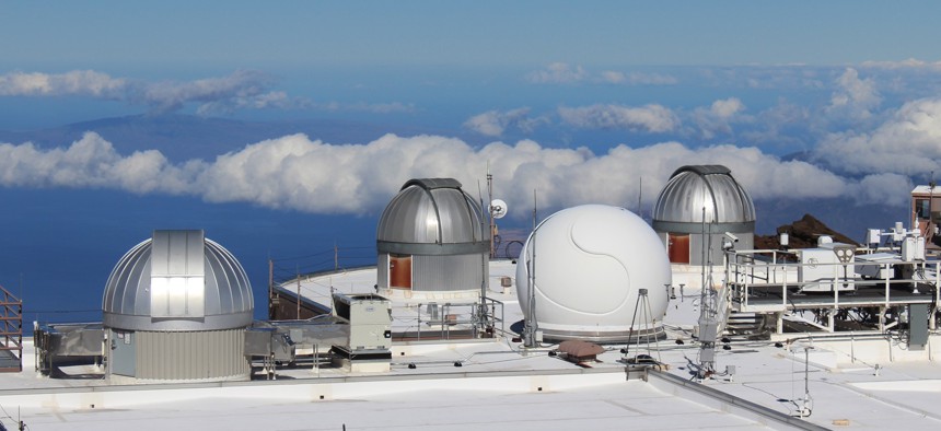 Perched atop a Hawaiian volcano, the telescopes of U.S. Space Force's Maui Space Surveillance Complex provide a clear view of passing satellites.