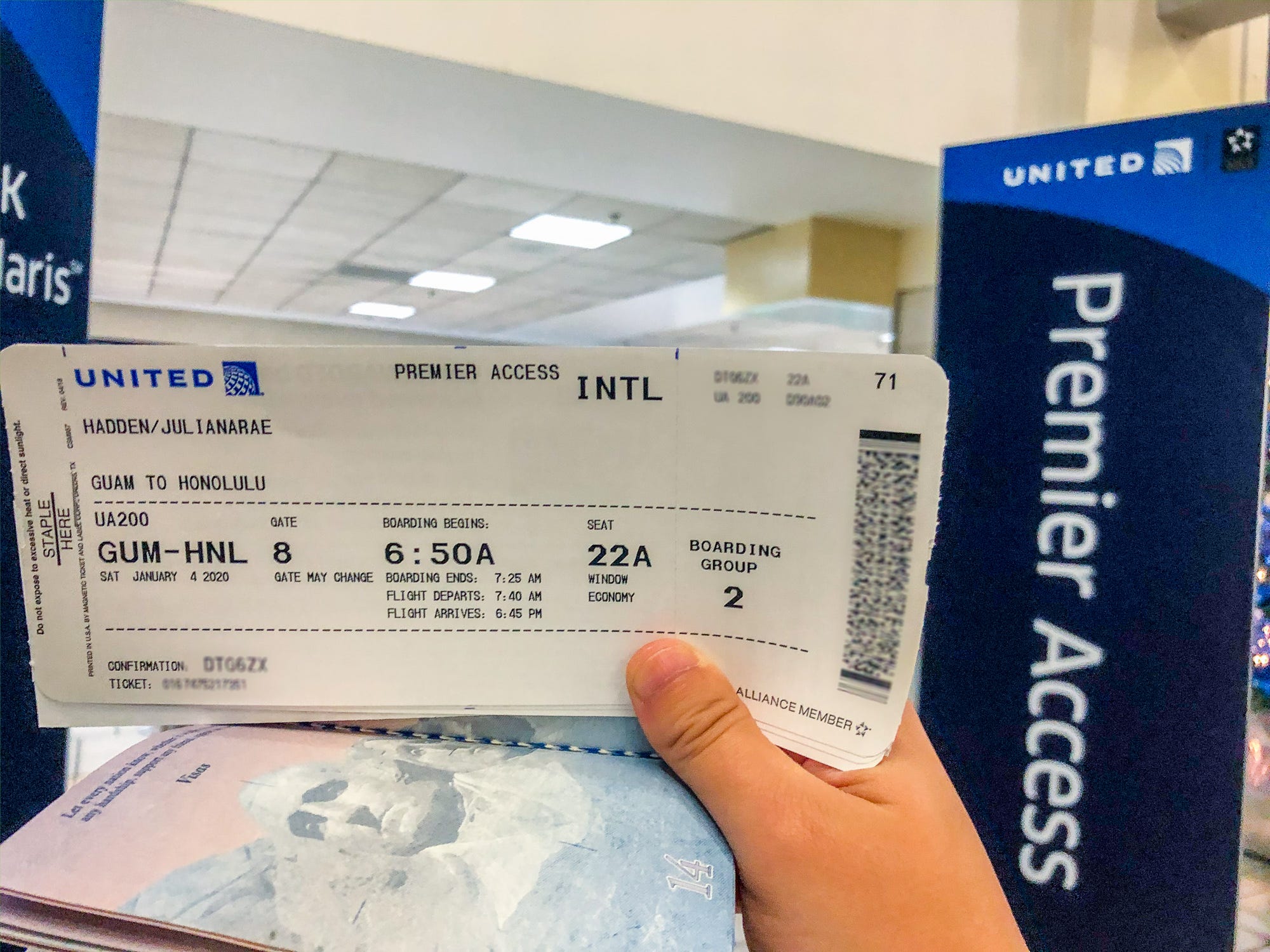guam airport ticket