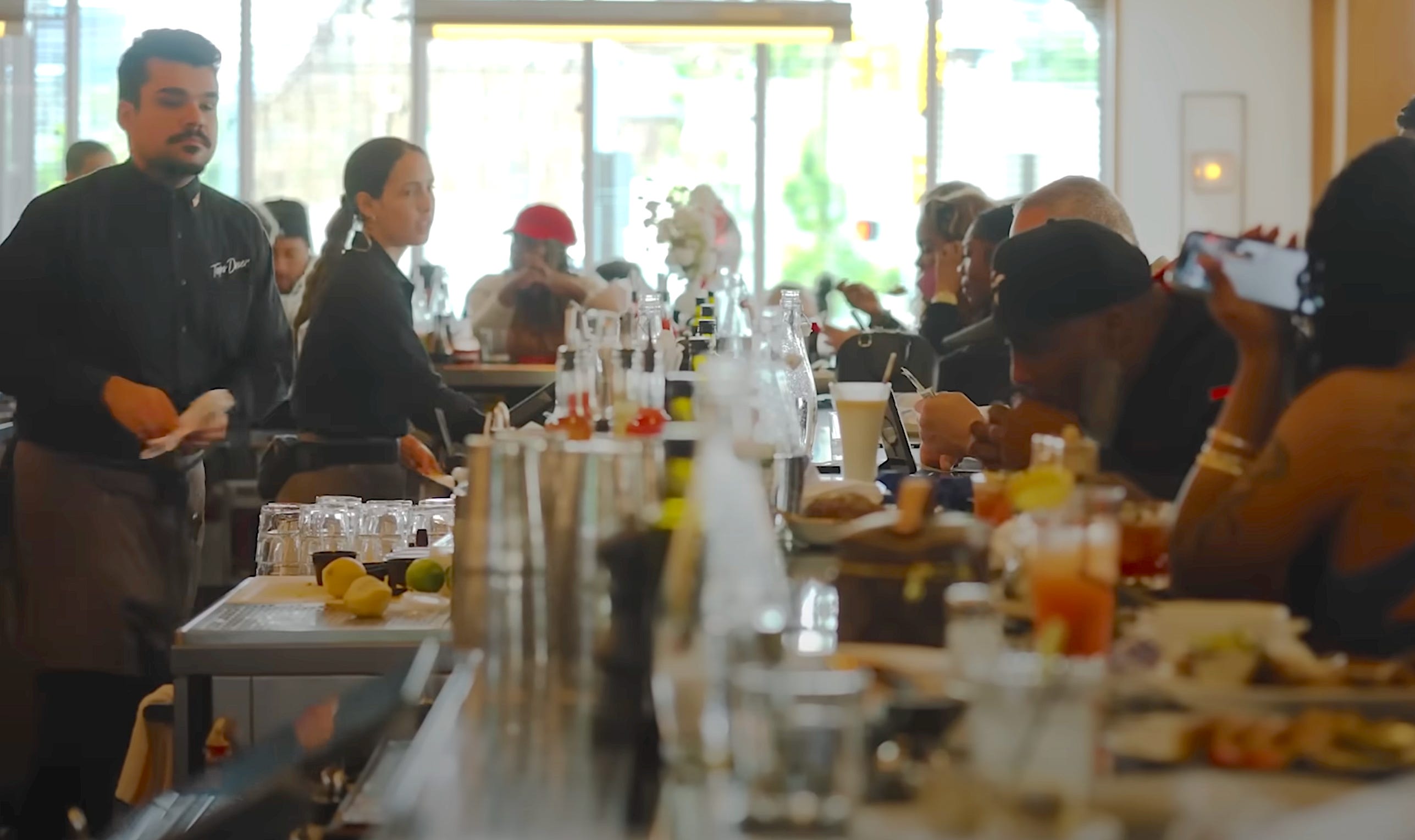 Inside of Tops Diner