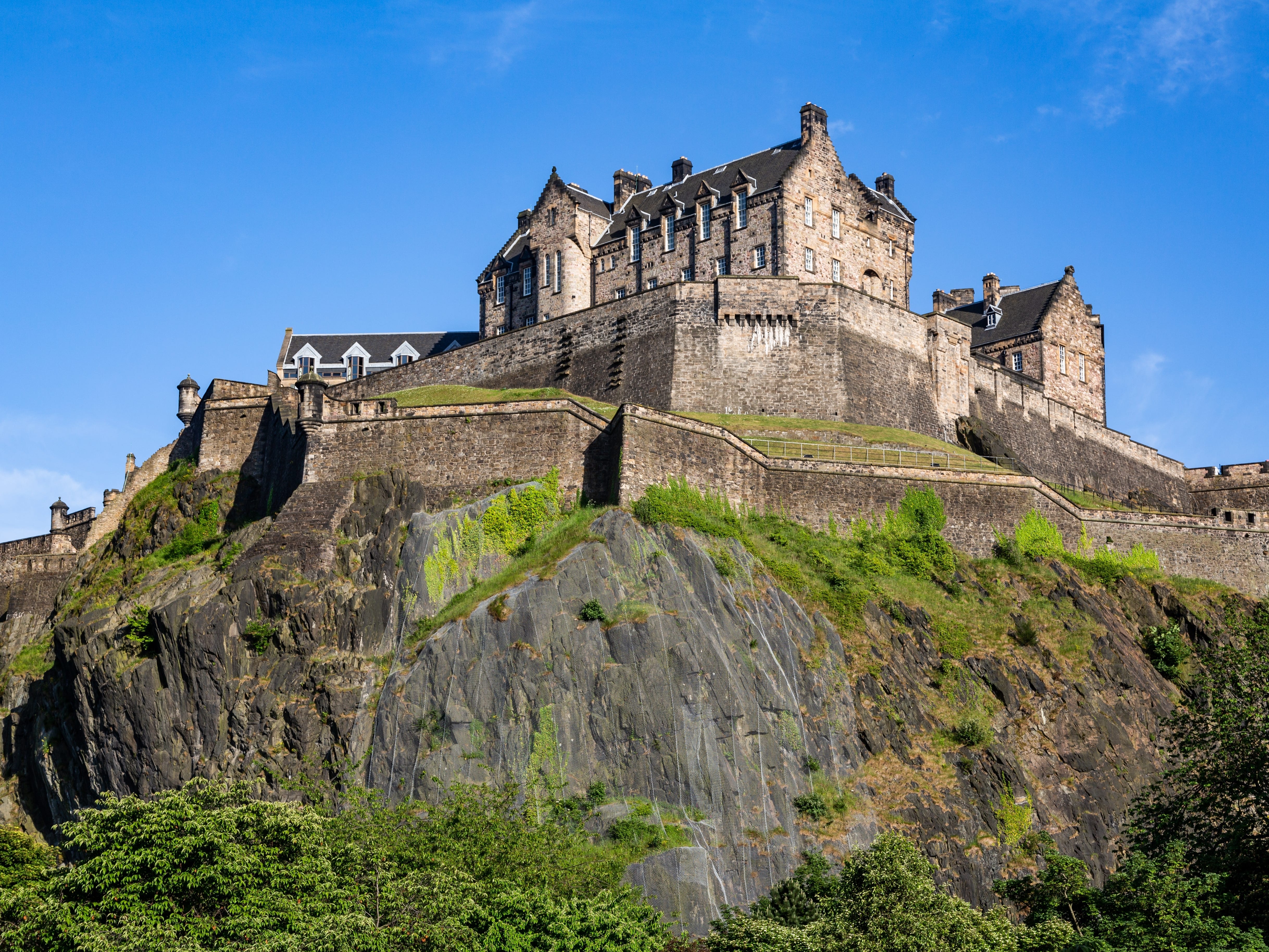 Edinburgh Castle in Scotland.
