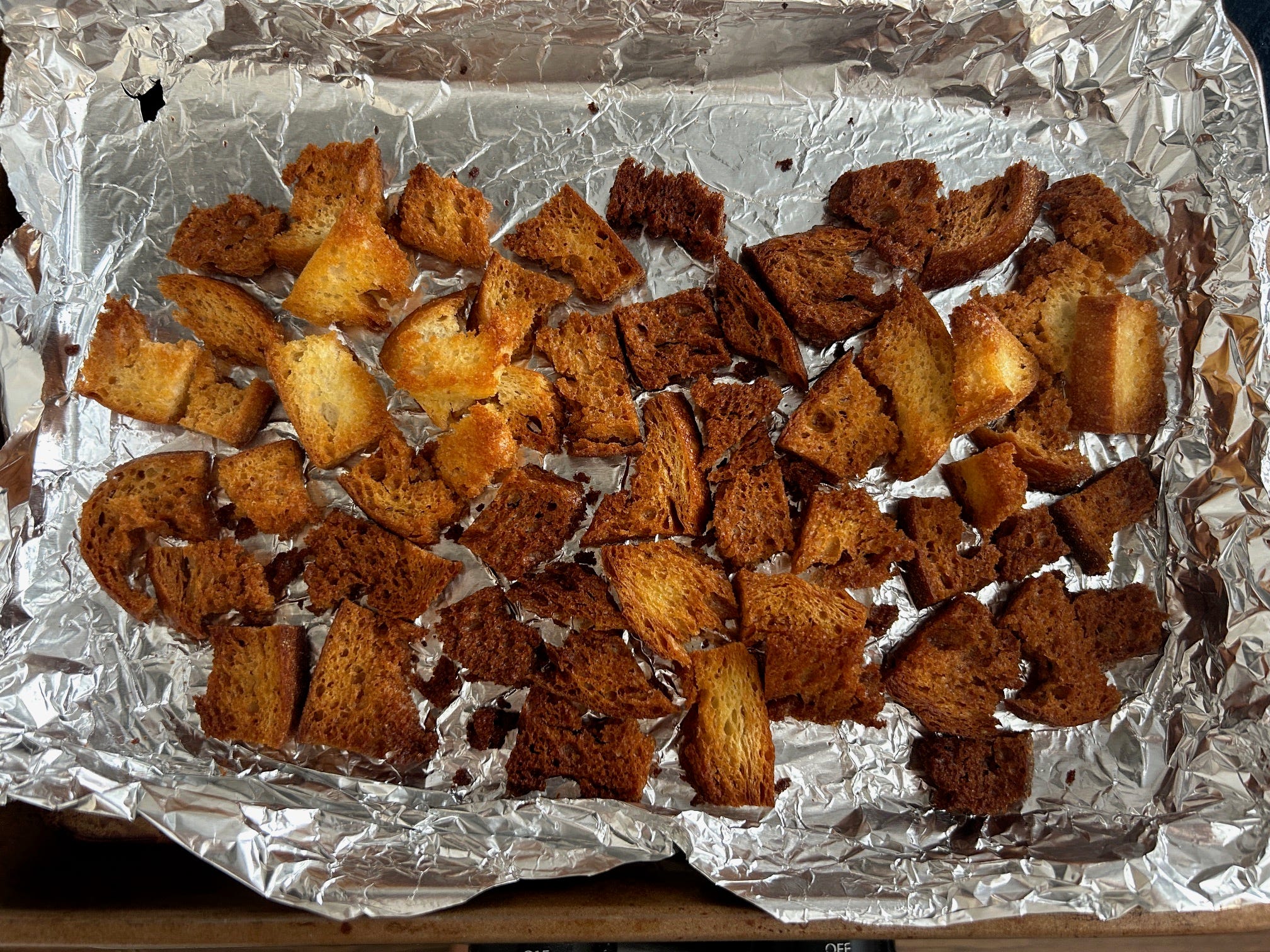 Toasting pine nuts for Meghan Markle Roasted Chicken and Bread Salad