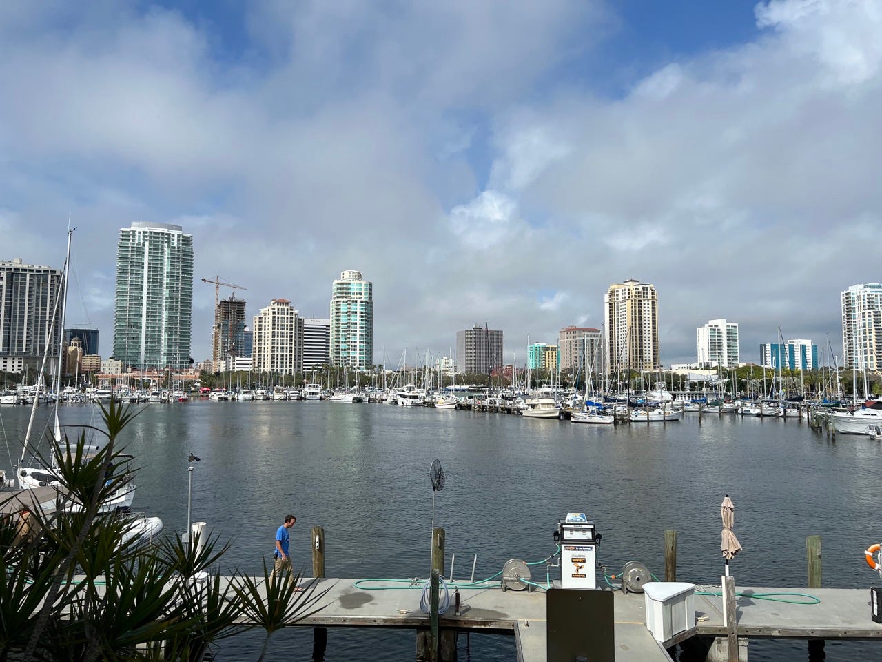 View of buildings across water
