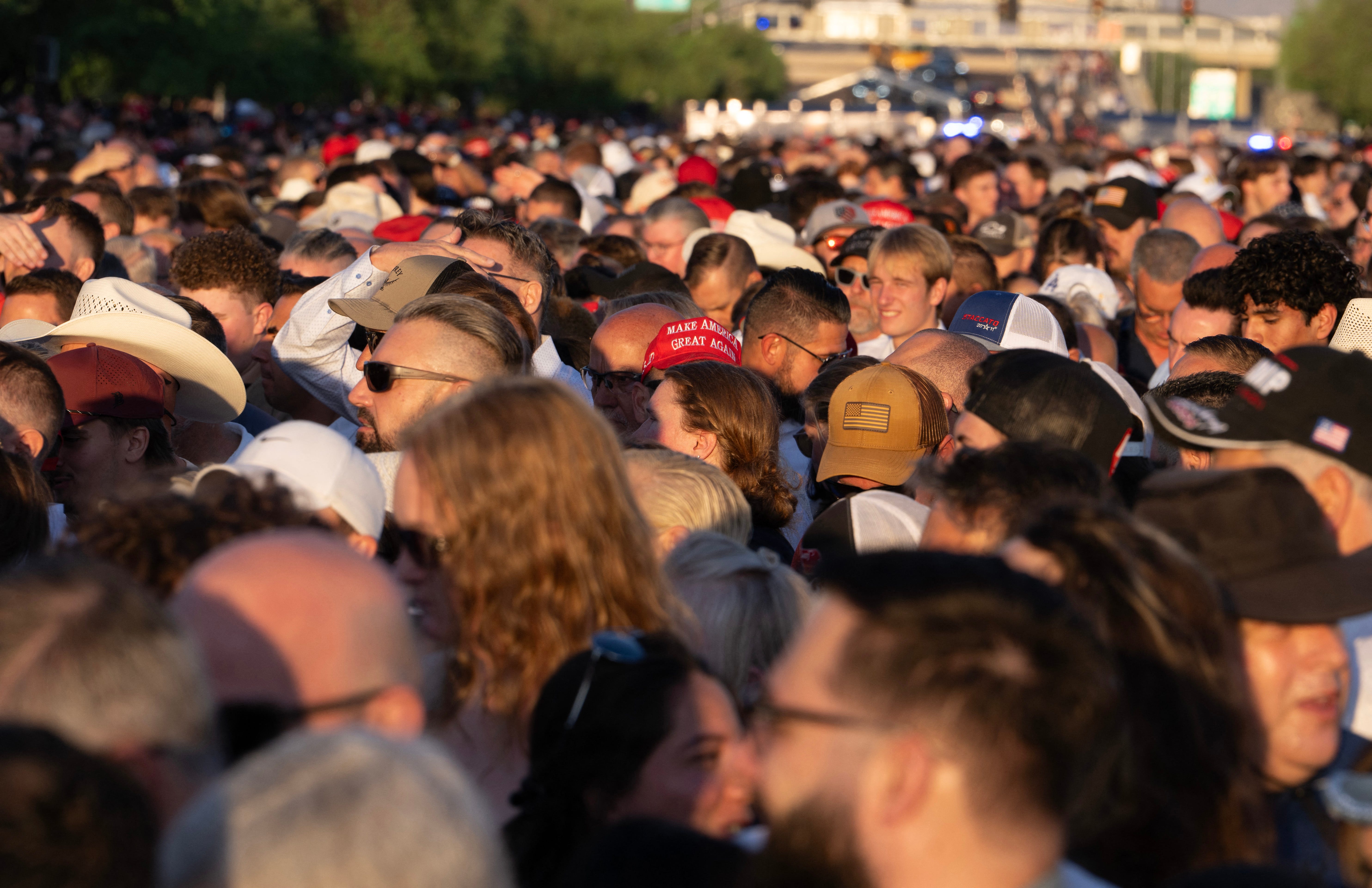 Charlie Kirk's memorial service in Glendale, Arizona, on September 21, 2025.