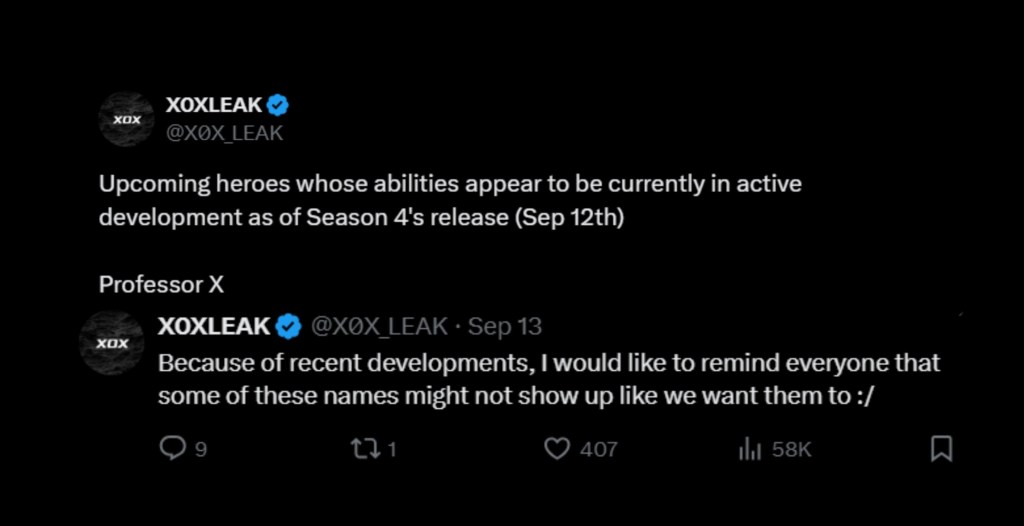 Marvel Rivals Heroes Leak X