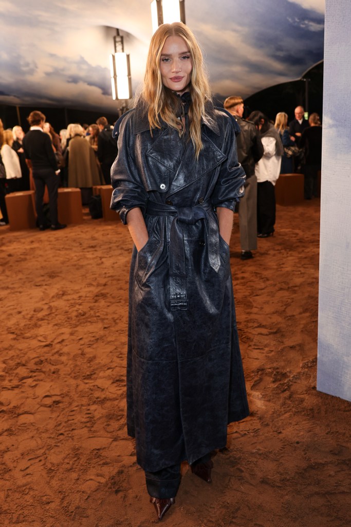 Rosie Huntington-Whiteley attends the Burberry Summer 2026 show during London Fashion Week