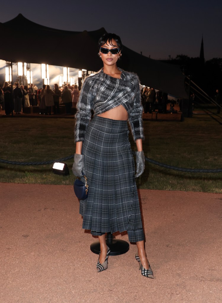 Jourdan Dunn attends the Burberry Summer 2026 show during London Fashion Week