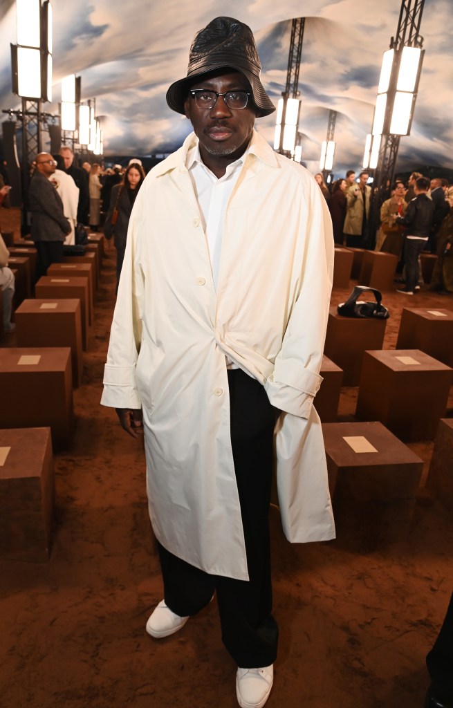 Edward Enninful attends the Burberry Summer 2026 show during London Fashion Week