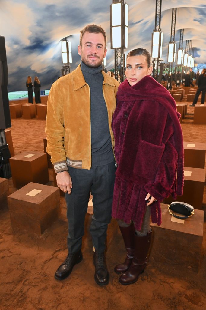 Tommy Paul and Paige Lorenze attend the Burberry Summer 2026 show during London Fashion Week