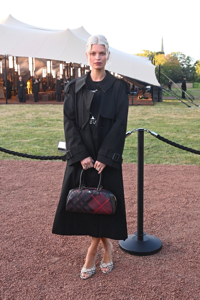 Pixie Geldof attends the Burberry Summer 2026 show during London Fashion Week