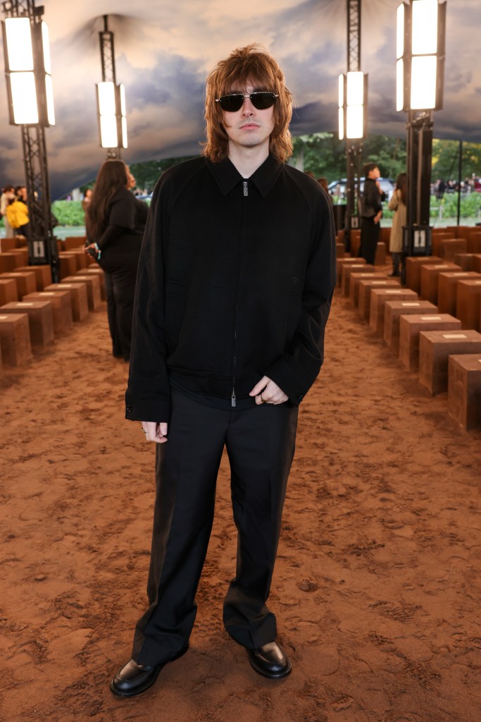 Gene Gallagher attends the Burberry Summer 2026 show during London Fashion Week