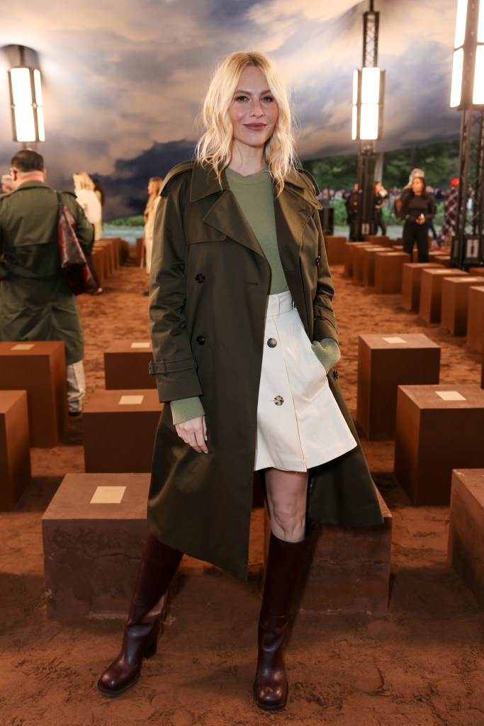Poppy Delevingne attends the Burberry Summer 2026 show during London Fashion Week