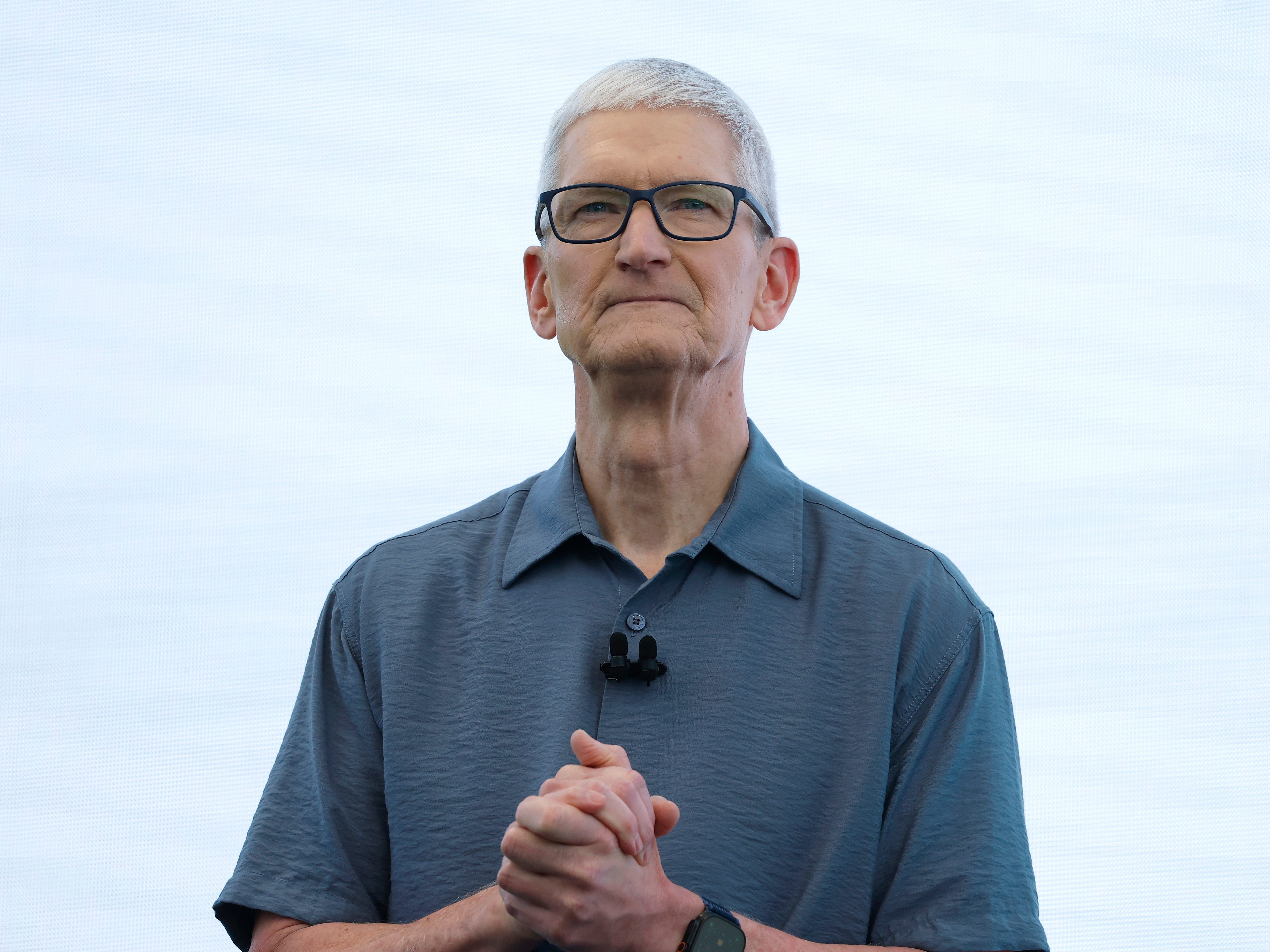 Apple CEO Tim Cook at WWDC 2025.