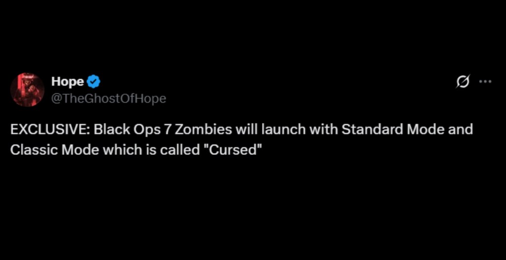 BO7 Zombies Mode Leak