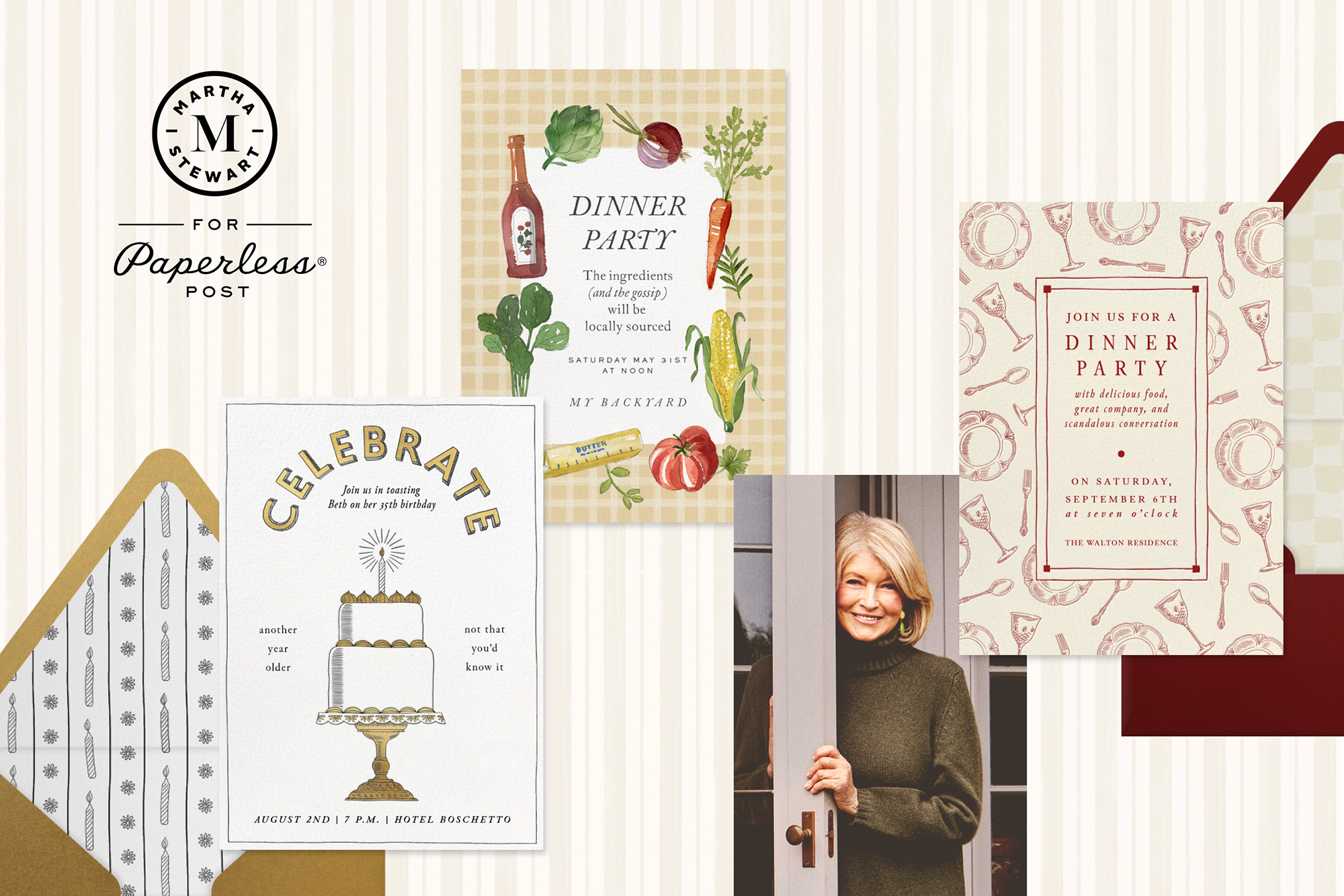 Martha Stewart for Paperless Post invitations