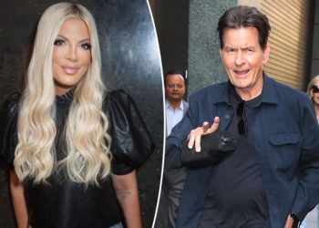 Tori Spelling recalls date with ‘unimaginably intelligent’ Charlie Sheen that ended in wild drug offering