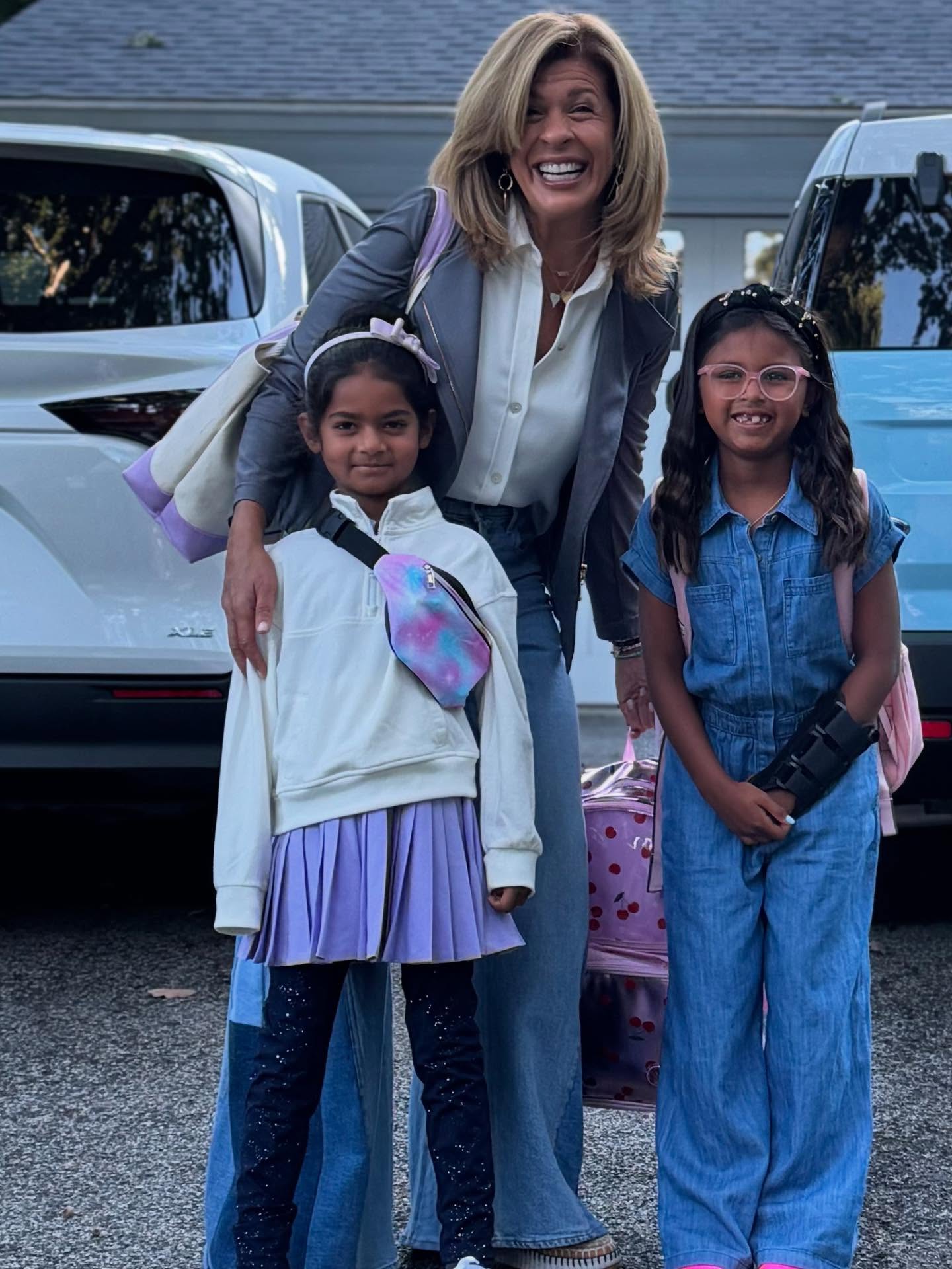 Hoda Kotb and her daughters, Haley and Hope