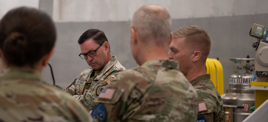 Chief of Space Operations Gen. Chance Saltzman tours the Maui Space Surveillance Complex in Maui, Hawaii, Sept. 16, 2025. 