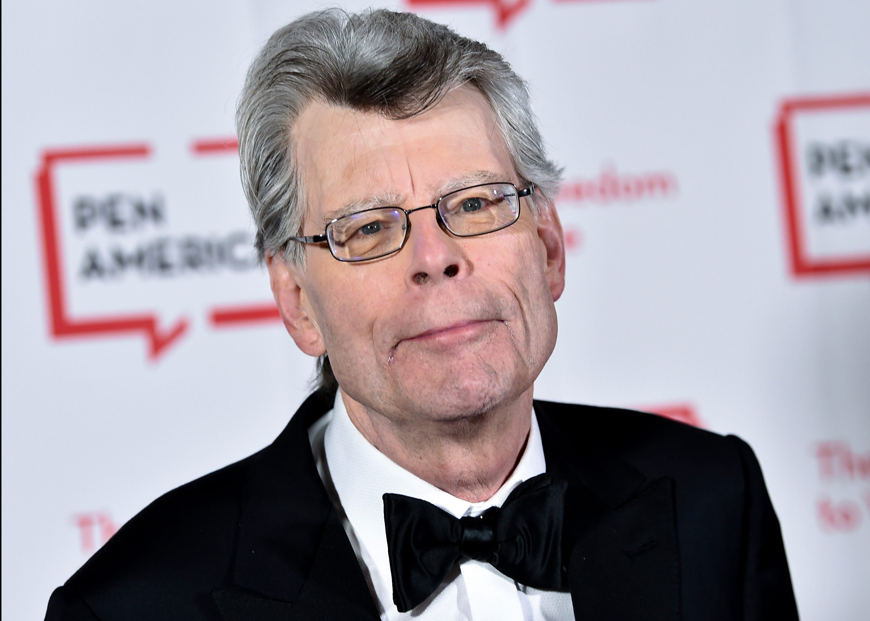 FILE - In this May 22, 2018, file photo, PEN literary service award recipient Stephen King attends the 2018 PEN Literary Gala at the American Museum of Natural History in New York. The master of the American horror novel and his wife Tabitha donated more than $1 million to the New England Historic Genealogical Society based in Boston. The nation's oldest and largest genealogical society announced Tuesday, Feb. 26, 2019, it will use the gift to develop educational programming that introduces family and local history to wider audiences and help the organization expand its headquarters. (Photo by Evan Agostini/Invision/AP, File)