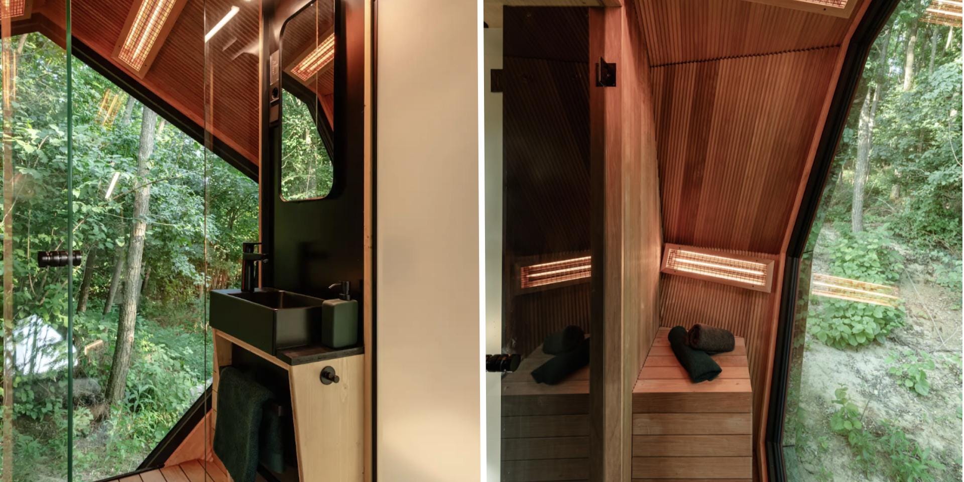 The sauna of Hello Home's Pebl Grand.