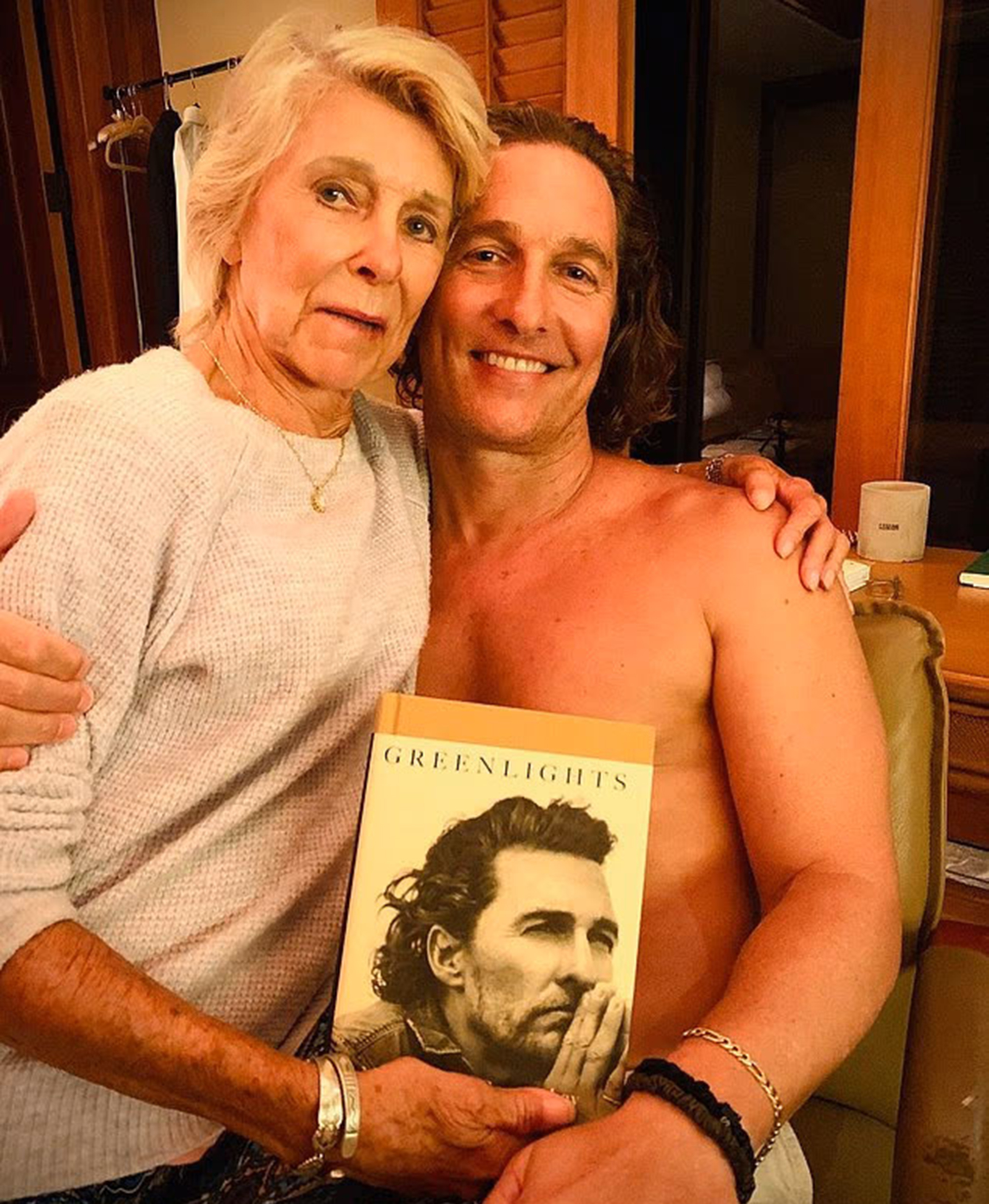 Matthew McConaughey  and his mom