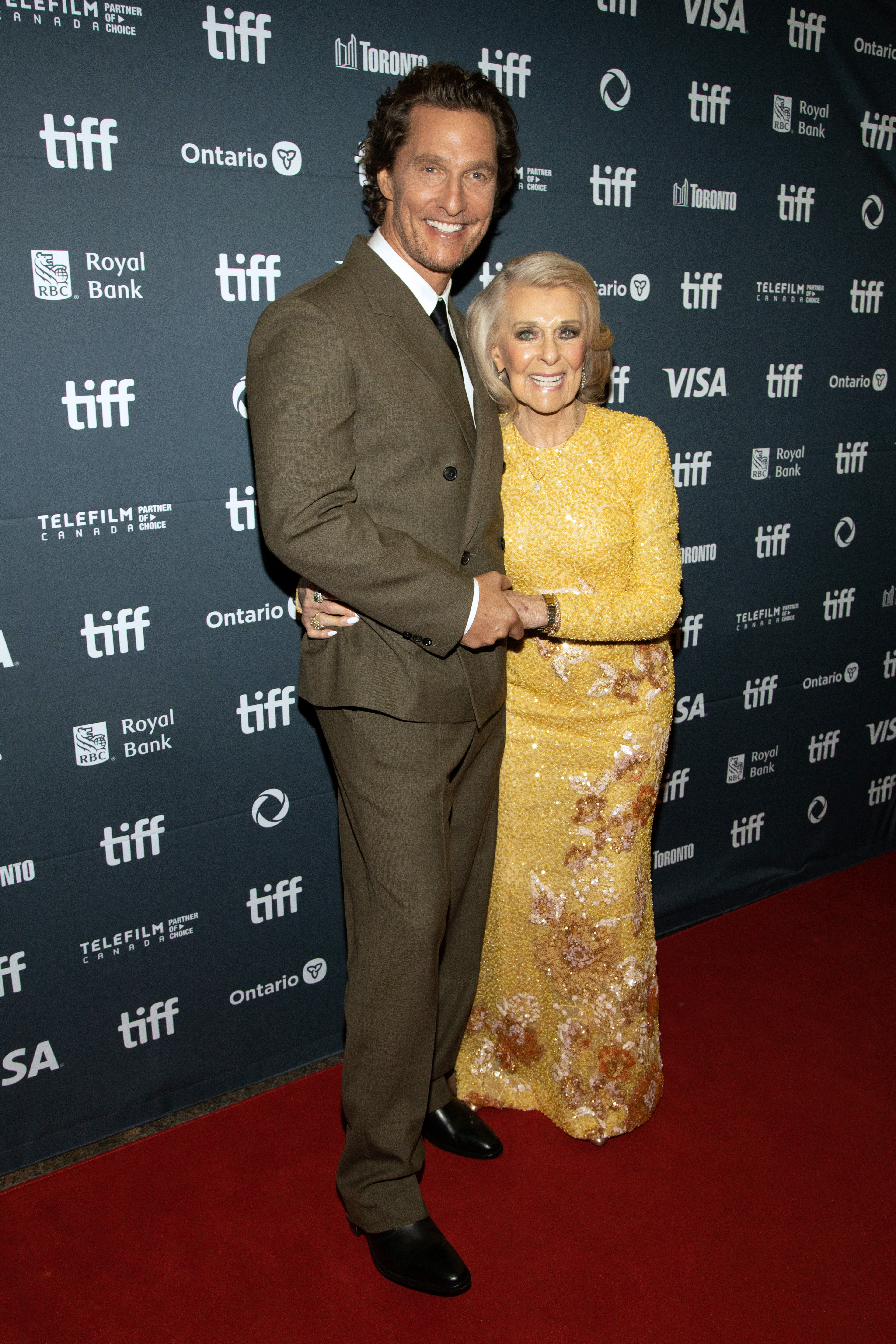 Matthew McConaughey  and his mom